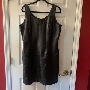 Black Leather Dress by Styleworks